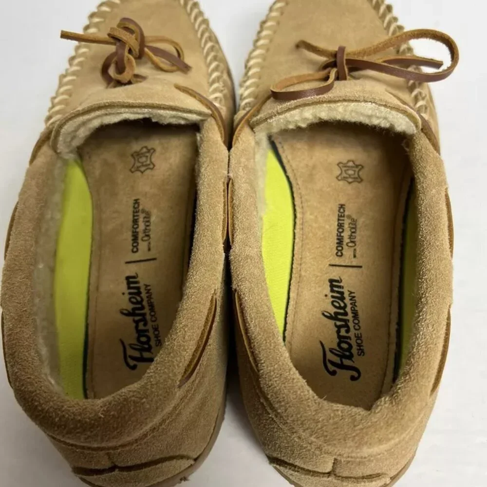 Florsheim Mens Cozzy Tie Slipper Sand Size 8 M